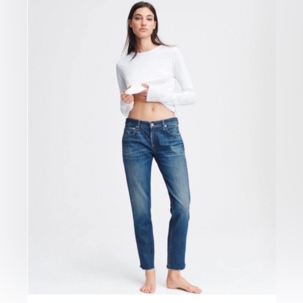 rag & bone Women's Straight Leg Jeans in Blue